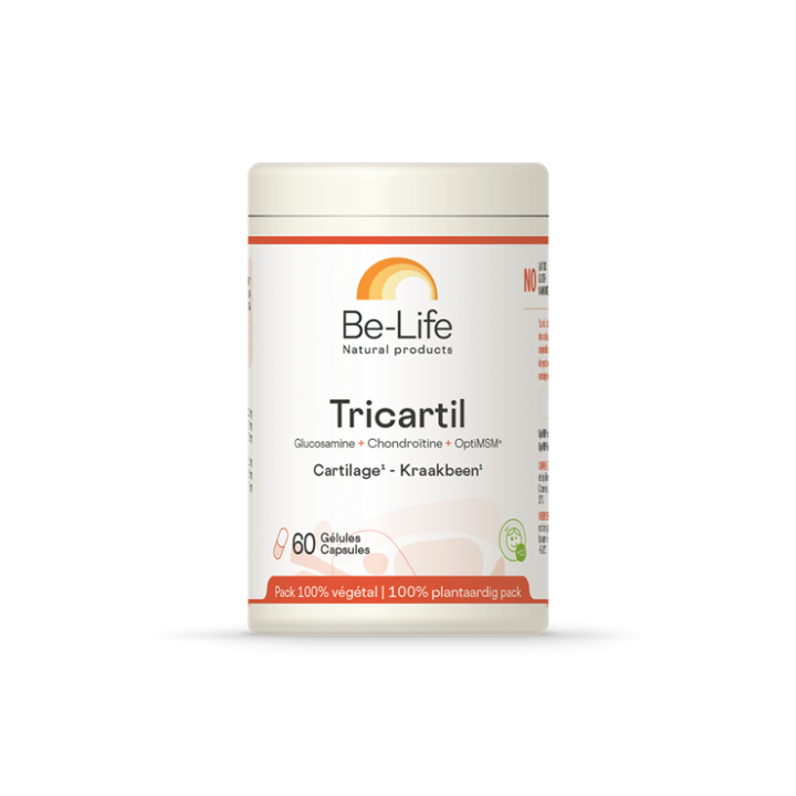 Tricartil – Glucosamine, Chondrïtine, Opti-MSM 60 Gélules