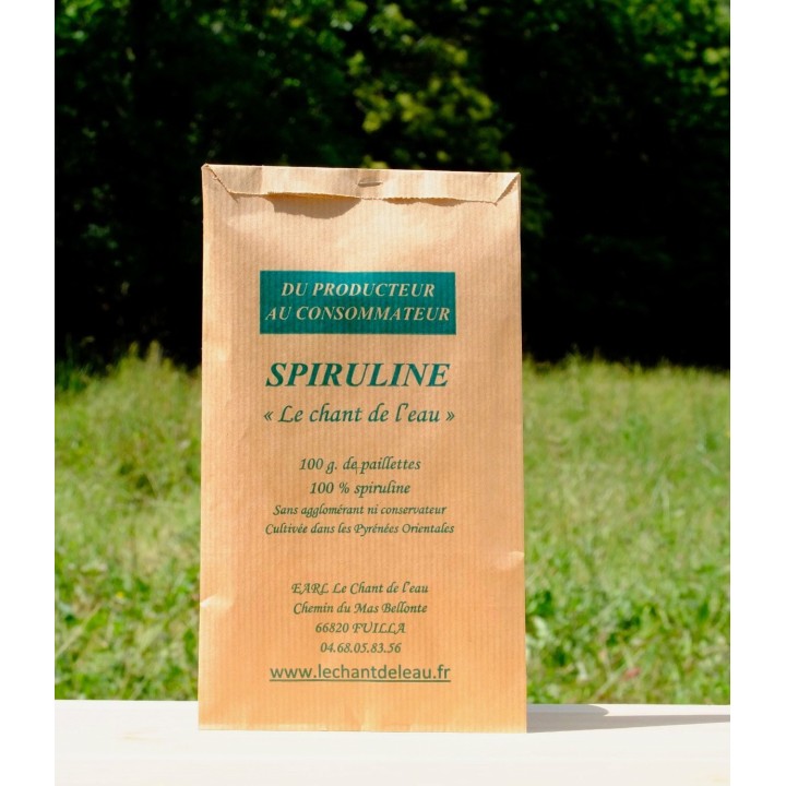Spiruline en paillettes 50g-100g-500g