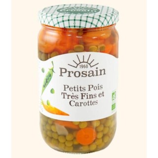 Petits pois et Carottes rondelles 660g
