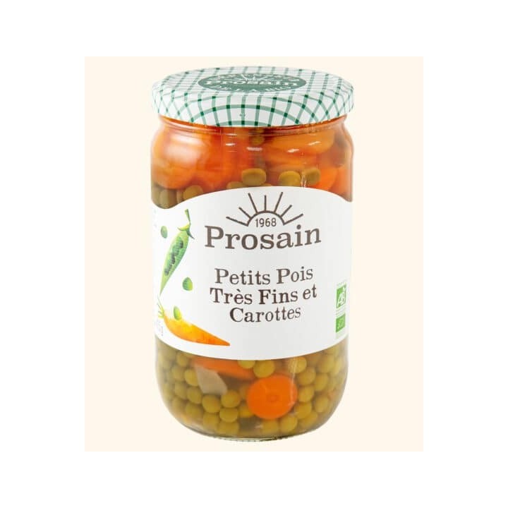 Petits pois et Carottes rondelles 660g