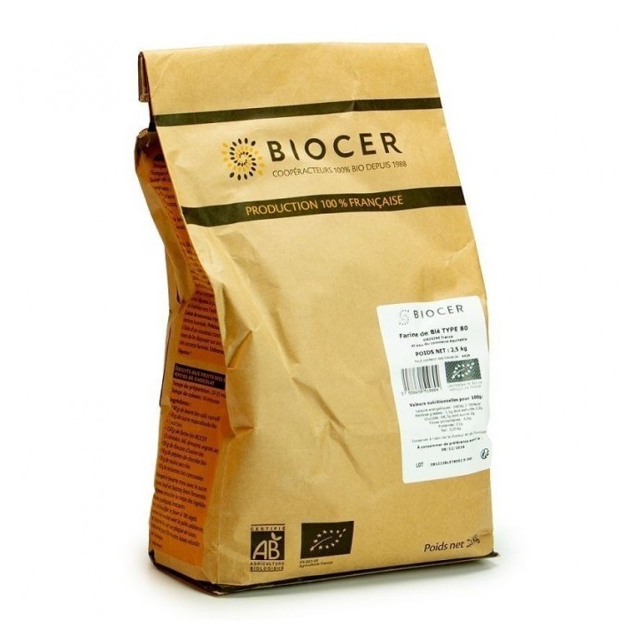 Farine de blé semi-complète T80 2.5Kg
