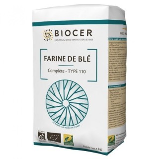 Farine de blé complète T110- 1Kg