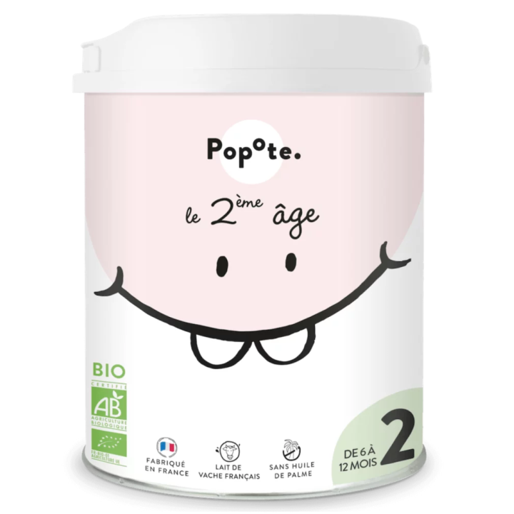 Lait infantile 2ème âge Popote 800g