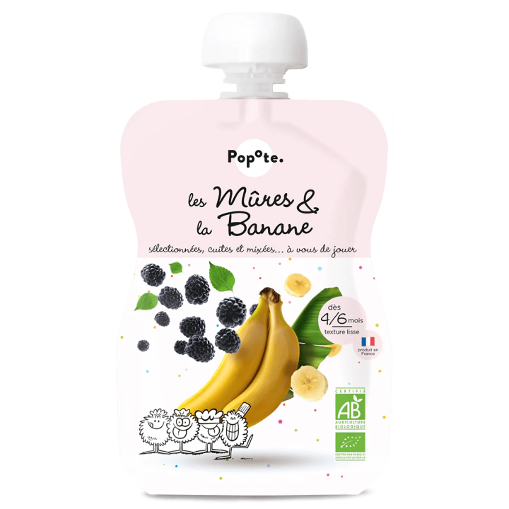 Les mûres et la banane Popote 120g