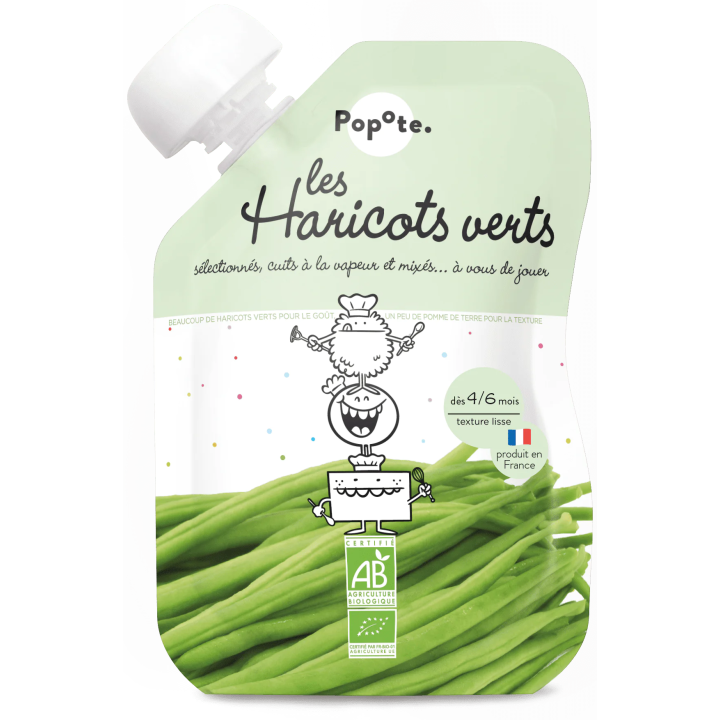 Les haricots verts Popote 120g