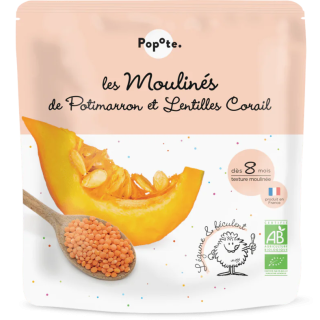 Les moulinés de potimarron et lentilles corail Popote 180g