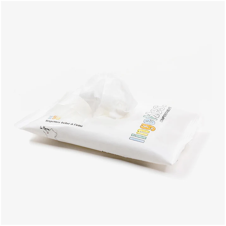 Lingettes nettoyantes bébé (sachet de 50)