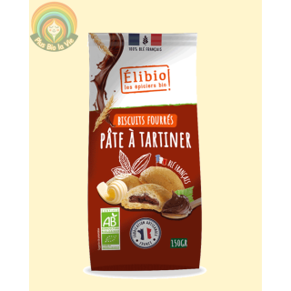 Biscuits fourrés pâte à tartiner Elibio -150g