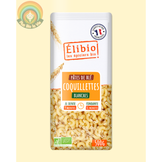 Coquillettes blanches elibio 500g