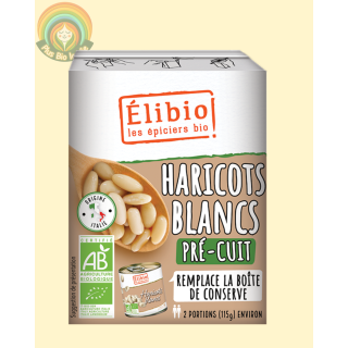 Haricots blancs  elibio 380g