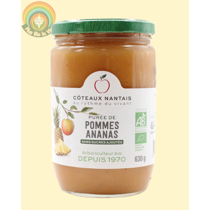 Purée de pomme ananas 630g
