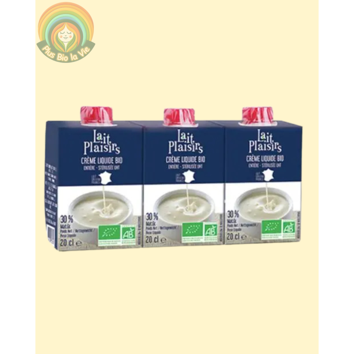 Crème liquide entière UHT 30% MG- 3* 20 cl