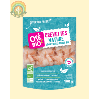 Crevettes nature décortiquées cuites 100g