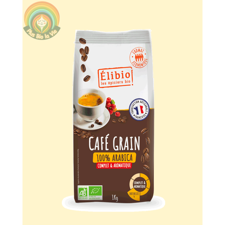 Café en grains élibio 100% pur arabica 1Kg