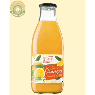 Pur jus d'oranges pressées 1 litre- Elibio