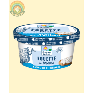 Fouetté de brebis nature au sel de Guérande - 140g