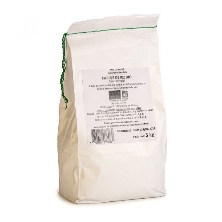 Farine de riz Semi-Complet de Camargue 1kg
