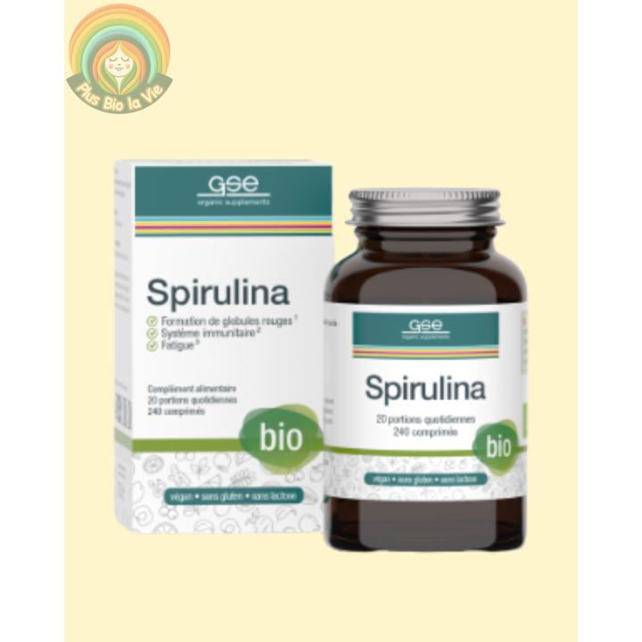 Spiruline GSE- 240 capsules