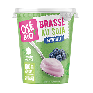 Brassé au soja myrtille lot de 4* 400g