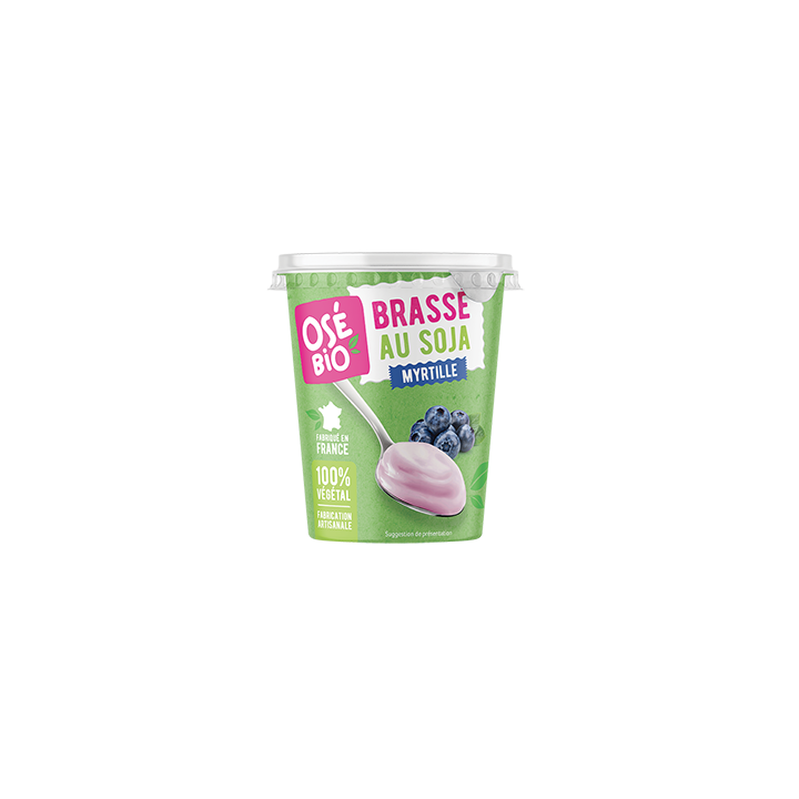Brassé au soja myrtille lot de 4* 400g
