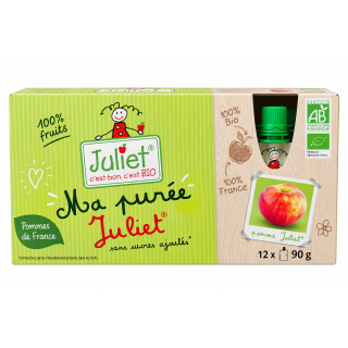 Purée de pomme Juliet gourde 90g*12