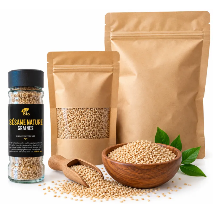 Graines de Sésame - 50g- 500g- 3Kg- IDBIO
