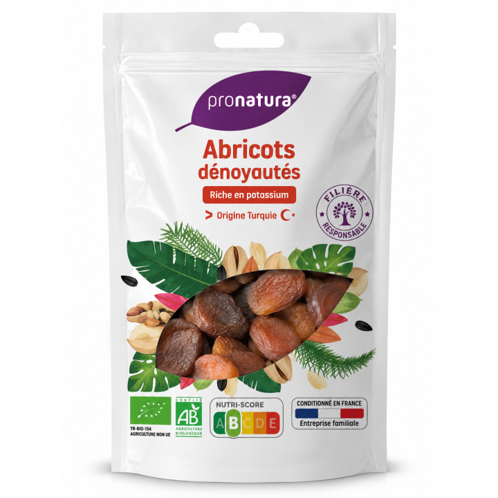 Abricots secs dénoyautés 250g