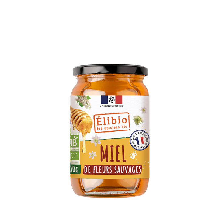 Miel de Fleurs sauvage 500g Elibio