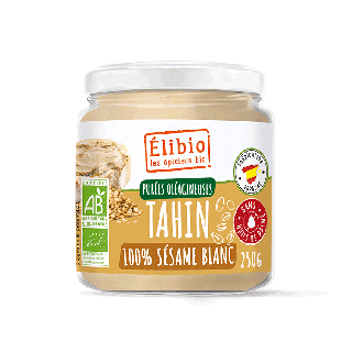 Tahin- Purée de sésame blanc- 250g- Elibio