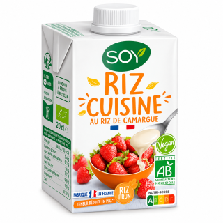 Crème de Riz cuisine 20cl lot de 6- SOY