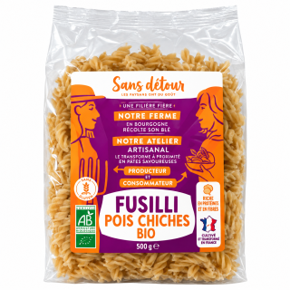 Fusilli à la farine de pois chiche 500g