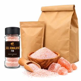 Sel Himalaya Fin IDBIO - pot de 100g - 500g- 3Kg-