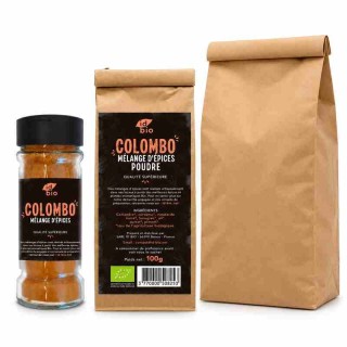 Mélange Colombo IDBIO- pot de 35g- 100g- 500g-