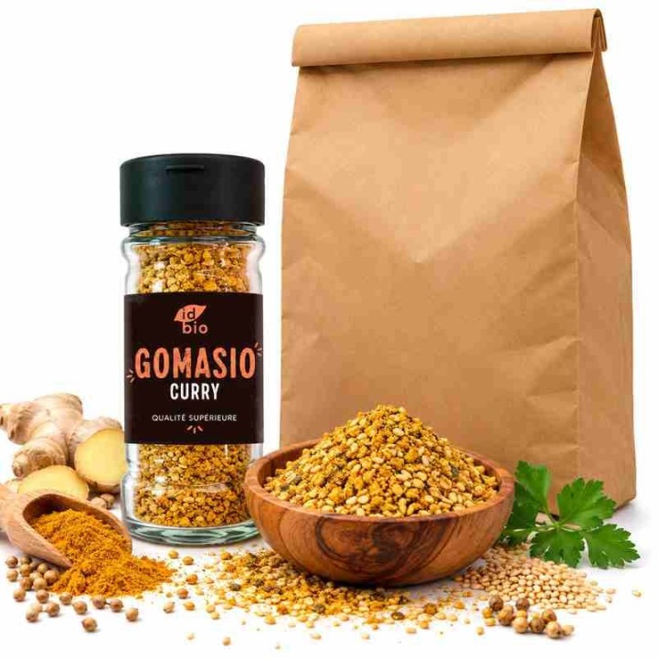 Gomasio au curry IDBIO- pot de 40g- 500g-