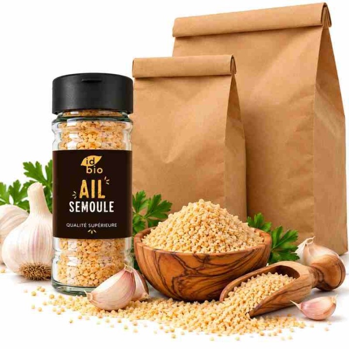 Ail semoule IDBIO- pot de 40g- 500g- 3Kg-