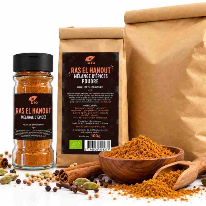 Ras El Hanout IDBIO- pot de 35g- 100g- 500g-