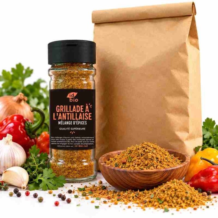 Mélange Antillais IDBIO- pot de 40g- 500g-