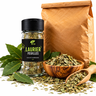 Laurier feuille en flocon IDBIO- pot de 20g- 500g-