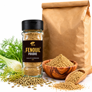Fenouil poudre IDBIO- pot de 35g- 500g-