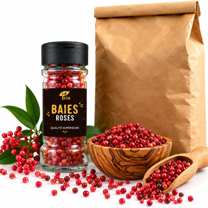 Baies roses IDBIO- pot de 20g- 500g-