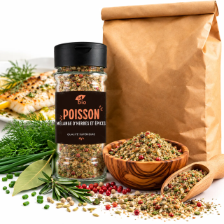 Mélange poisson IDBIO- pot de 30g- 500g-