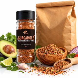 Mélange Guacamole IDBIO- pot de 40g- 500g-