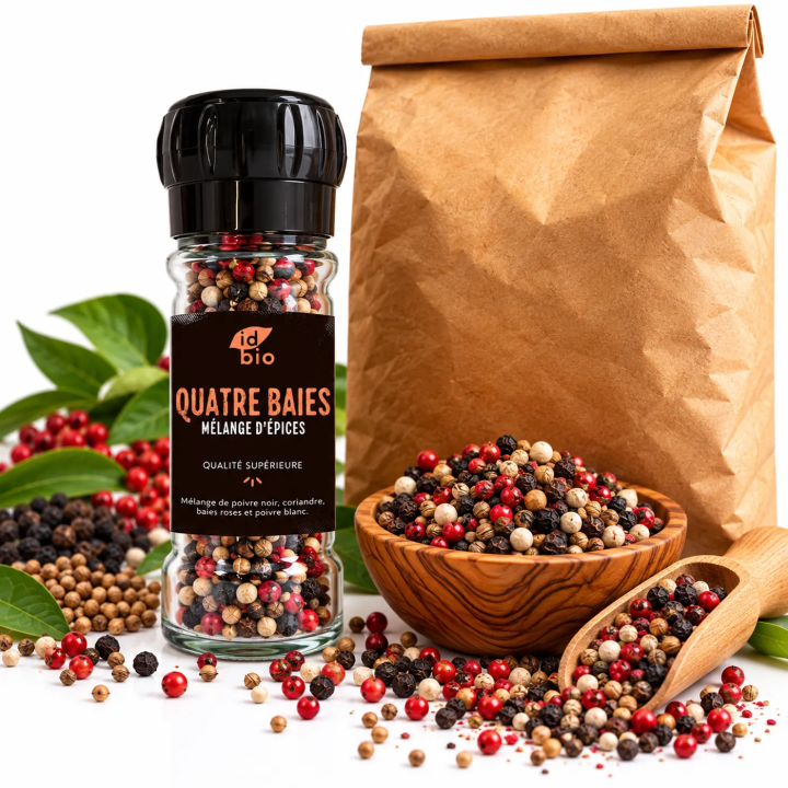 Mélange quatre baies IDBIO- pot de 35g- 500g-