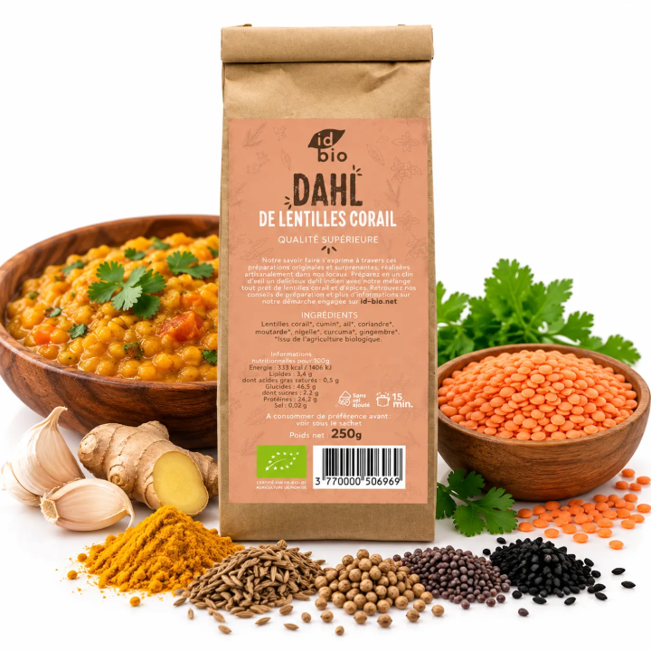 Mélange Dahl IDBIO- 250g- 5kg-