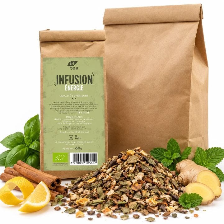 Infusion Energie IDBIO- 60g- 500g-