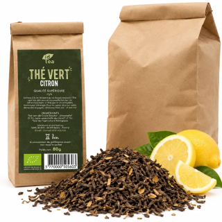 Thé vert citron IDBIO- 80g- 500g-