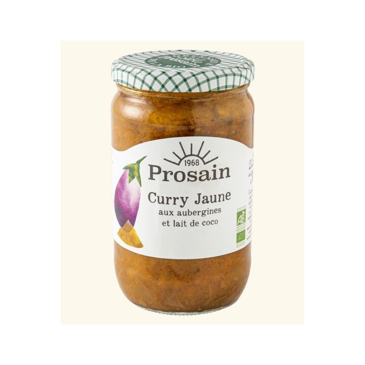 Curry Jaune Aux aubergines et lait de coco 650g