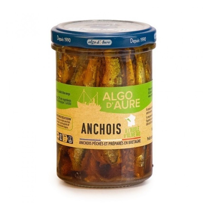 Anchois à l'huile d'olive 190g