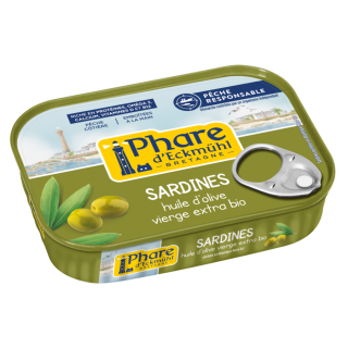 Sardines huile d'olive vierge 115g