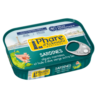 Sardines algues marinées 135g